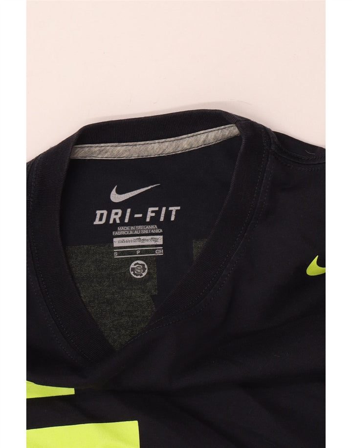 Tricou grafic Nike Dri Fit pentru bărbați Top mic, bleumarin