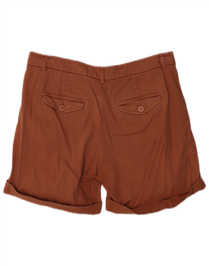 Pantaloni scurti chino pentru femei BENETTON UK 10 Small W30 Brown Bumbac