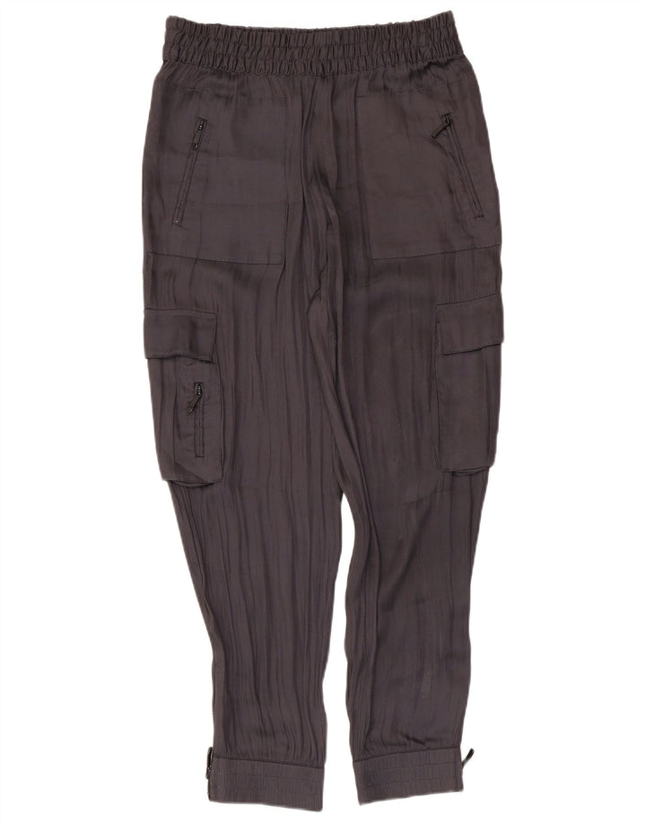 Pantaloni cargo pentru femei Zara Joggeri Mediu L28 L26 Poliester gri