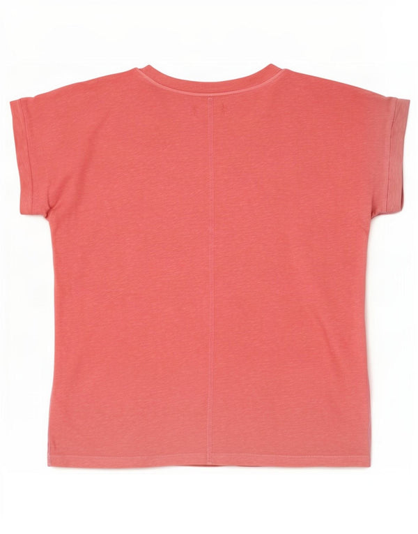 White Stuff Tricou pentru femei Top UK 14 Large Pink Flecked Bumbac