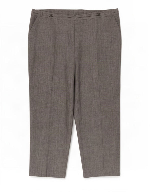 Pantaloni tăiați drepti pentru femei Marks & Spencer UK 16 Large W38 L26 Gri