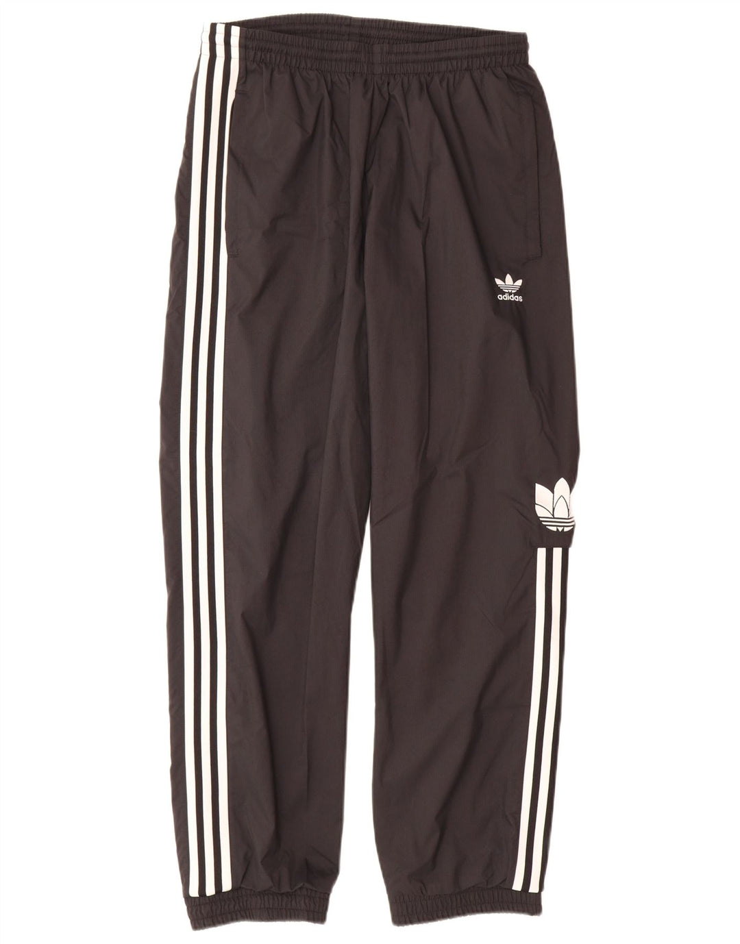Pantaloni de trening Adidas pentru bărbați, cu imprimeu, mărimea M, culoare neagră, din poliester