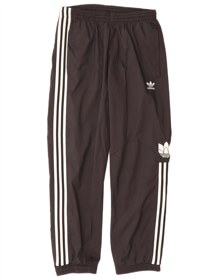 Pantaloni de trening Adidas pentru bărbați, cu imprimeu, mărimea M, culoare neagră, din poliester