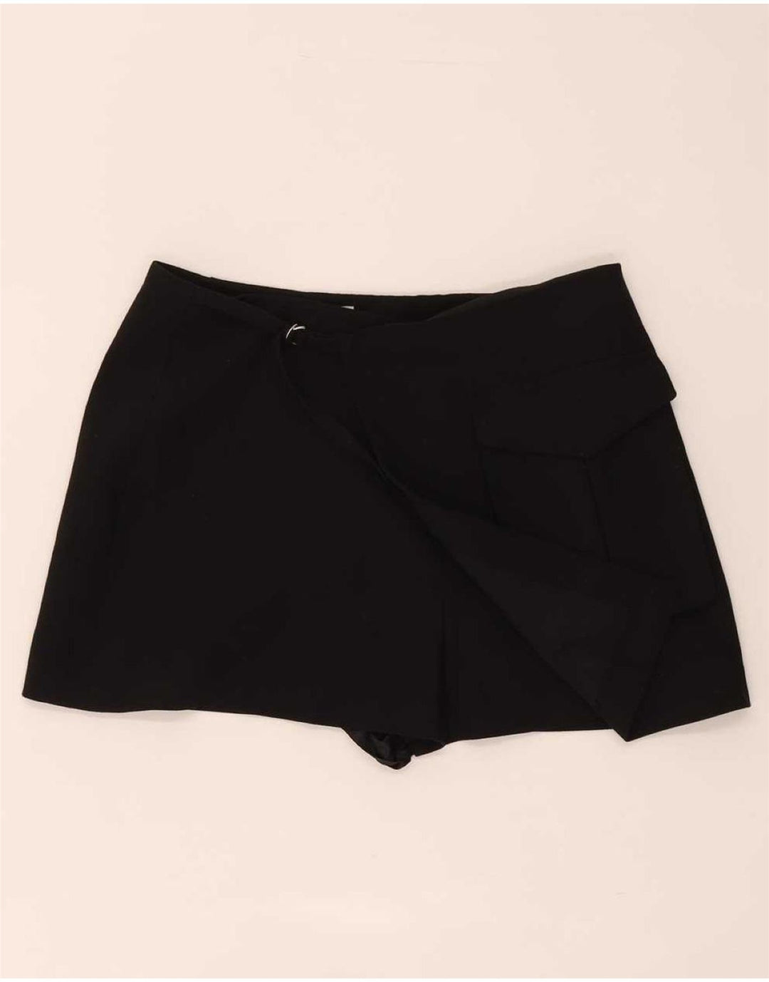 Pantaloni scurți casual pentru femei Zara, mari W30, poliester negru