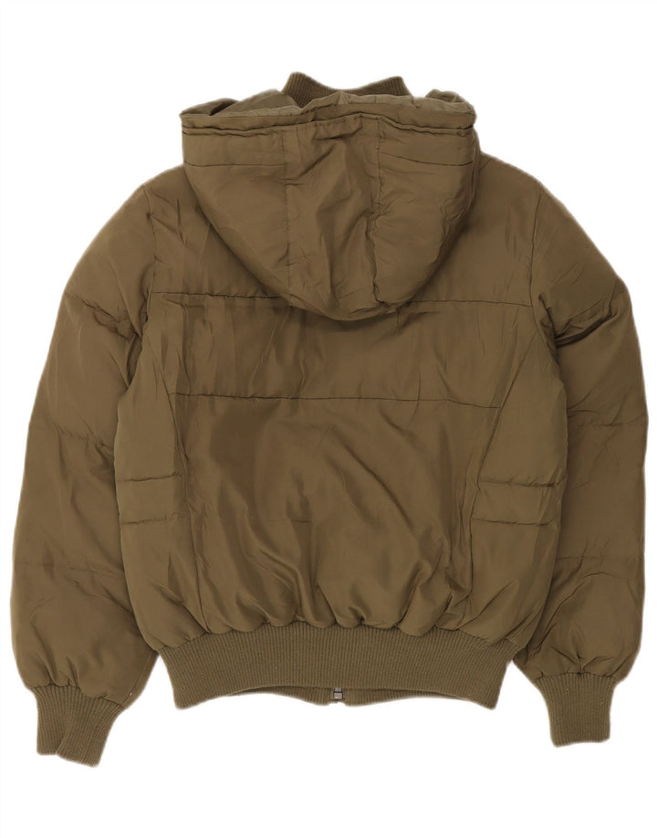 Jachetă căptușită cu glugă supradimensionată pentru femei LEE UK 10 Poliester kaki mic