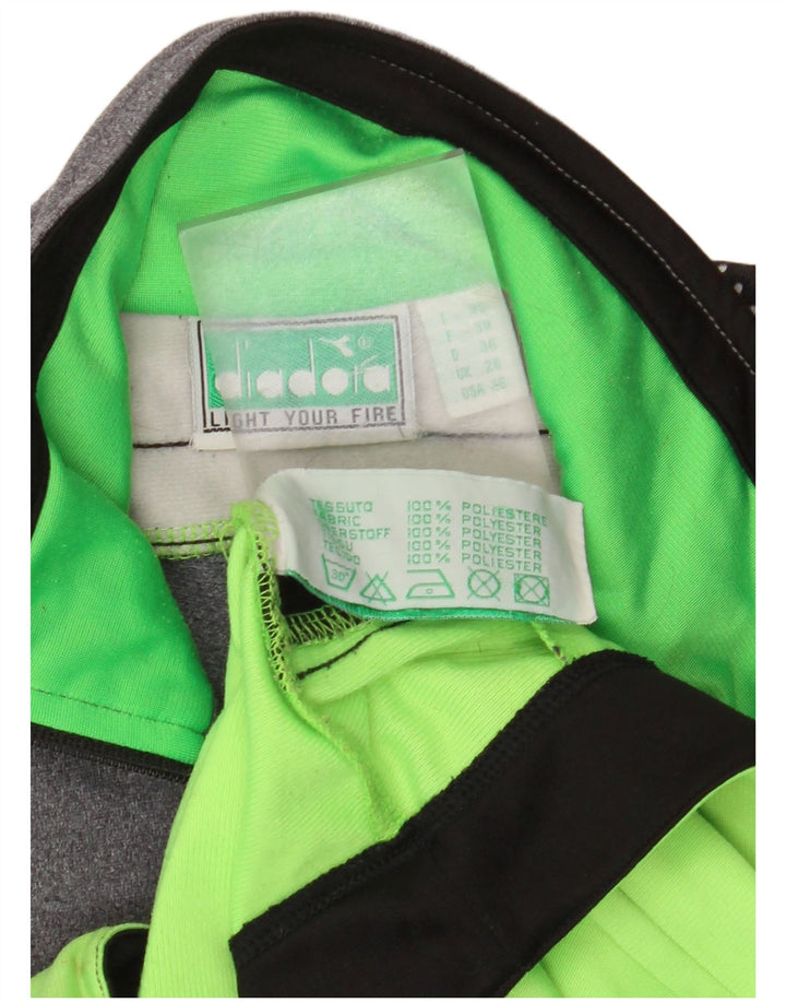 Jachetă de trening Diadora pentru băieți 13-14 ani, gri, poliester color bloc