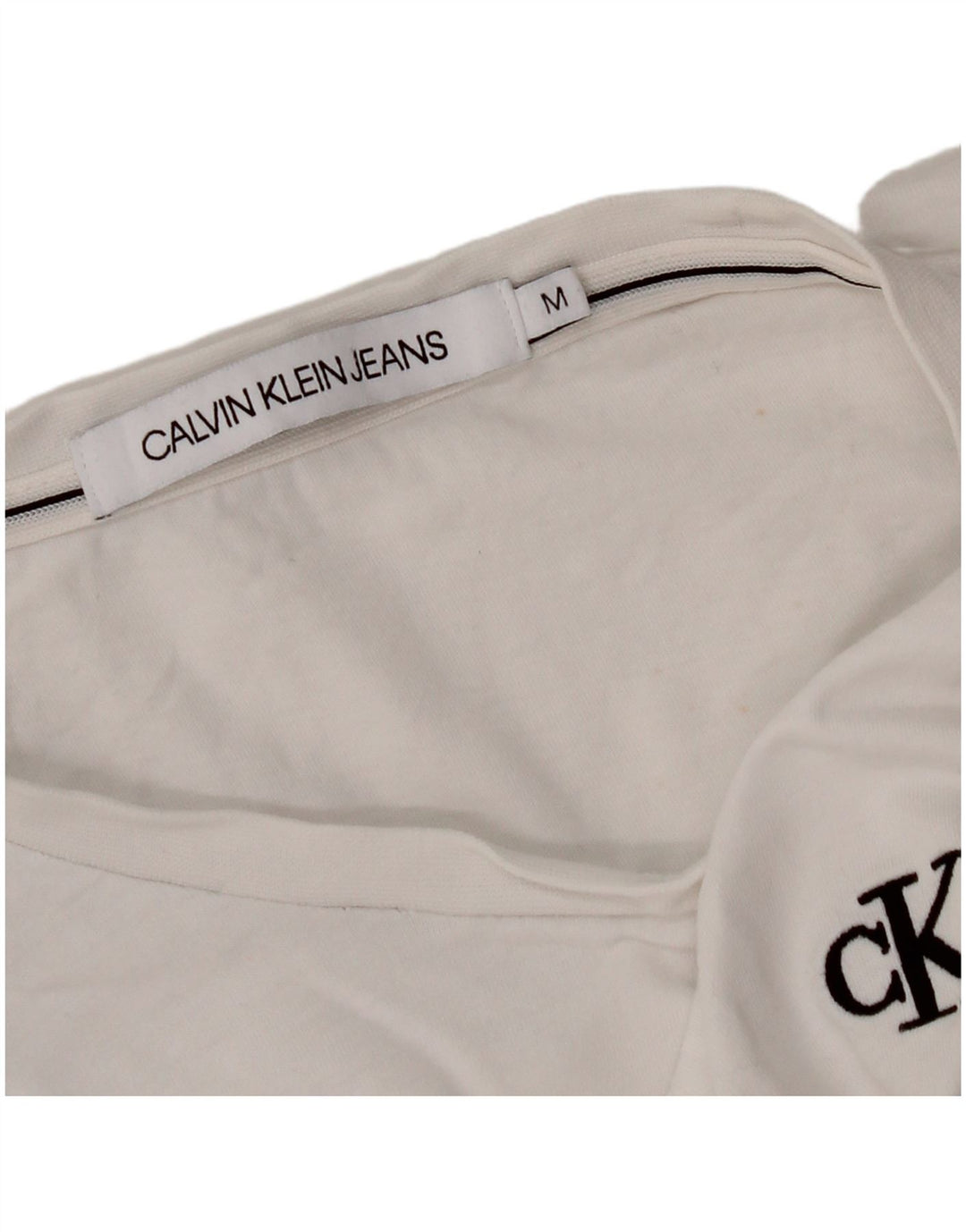 CALVIN KLEIN Tricou pentru femei Top UK 14 Medium White