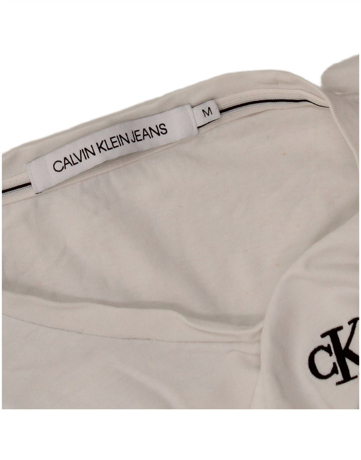 CALVIN KLEIN Tricou pentru femei Top UK 14 Medium White