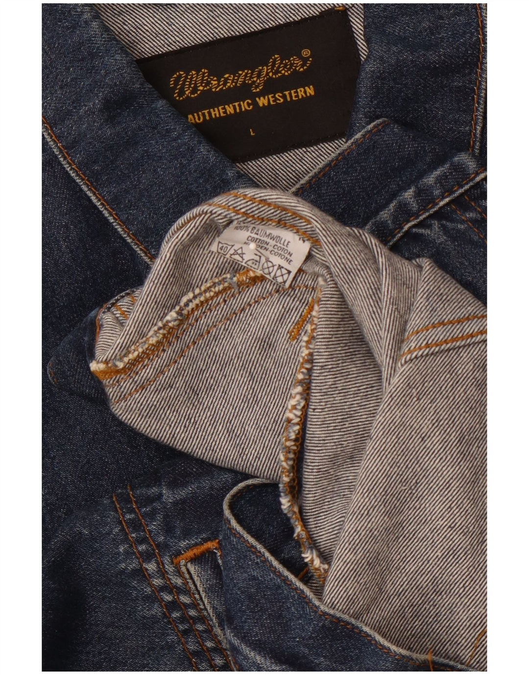 Jachetă de blugi pentru bărbați WRANGLER UK 40 mare bumbac bleumarin