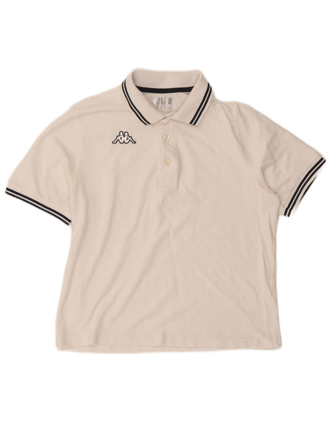 Tricou polo pentru bărbați Kappa, alb mediu
