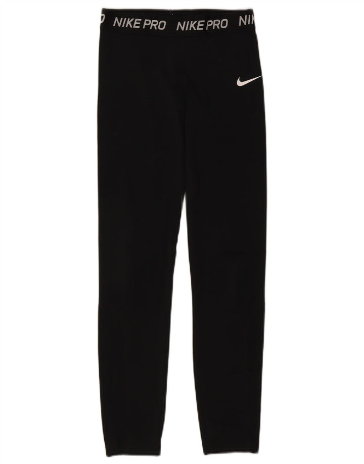 Leggings grafic Nike pentru femei UK 4 XS poliester negru