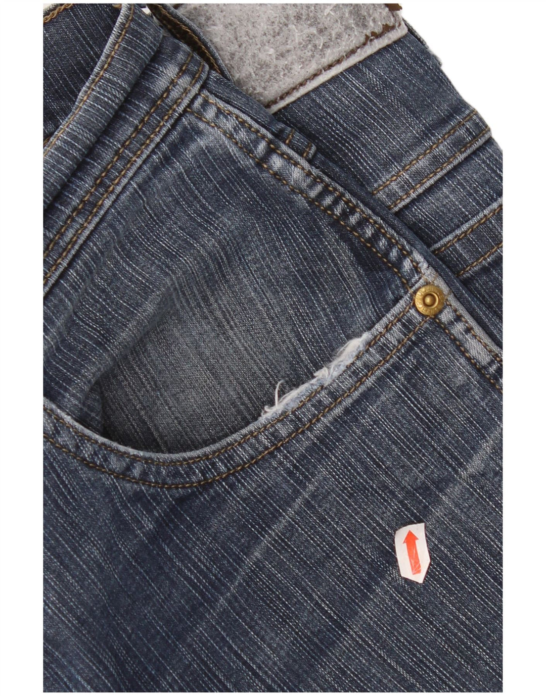 Blugi drepti Wrangler pentru femei, cu ajustare normală, W34 L30, bumbac albastru