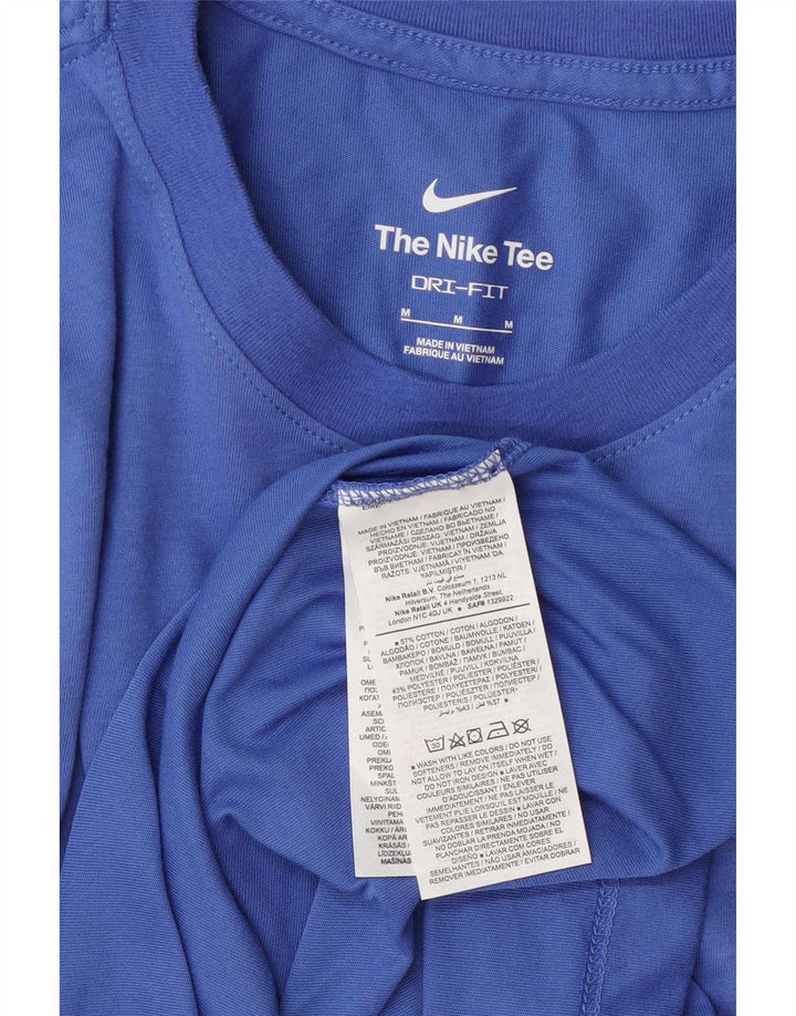 Tricou grafic pentru bărbați Nike Top din bumbac albastru mediu