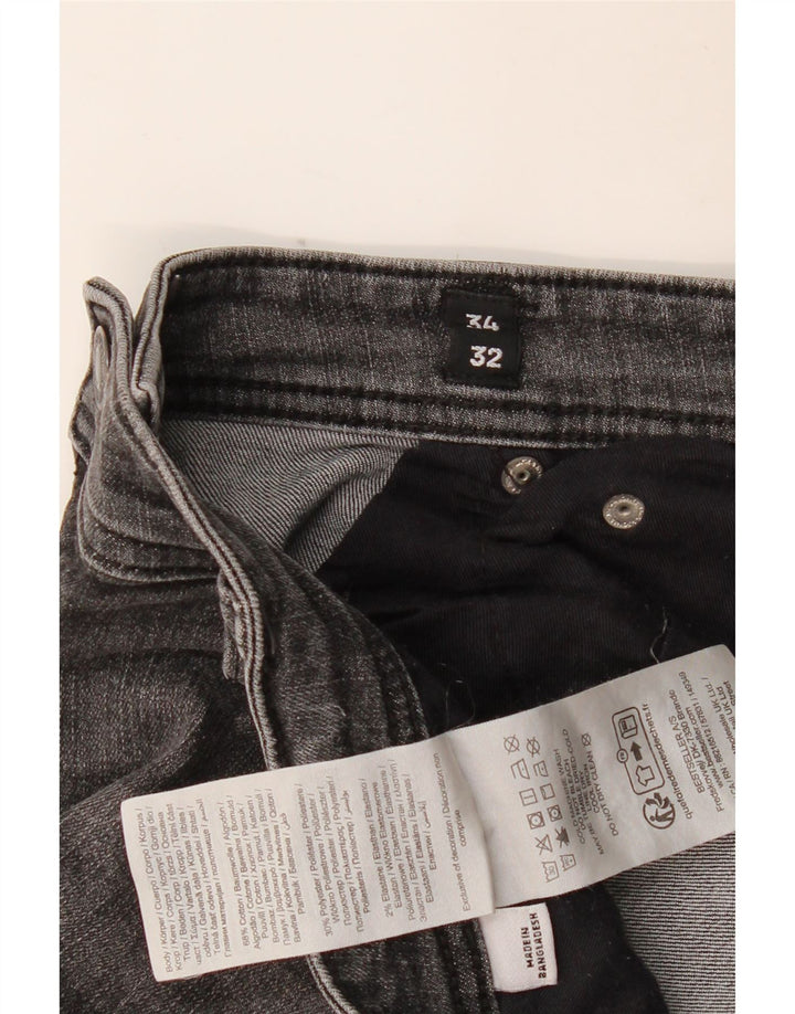 JACK & JONES Blugi slim GLENN pentru bărbați W34 L32 bumbac gri