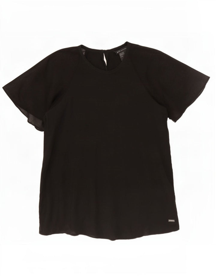 Bluză pentru femei Armani Exchange UK 6 XS, viscoză neagră