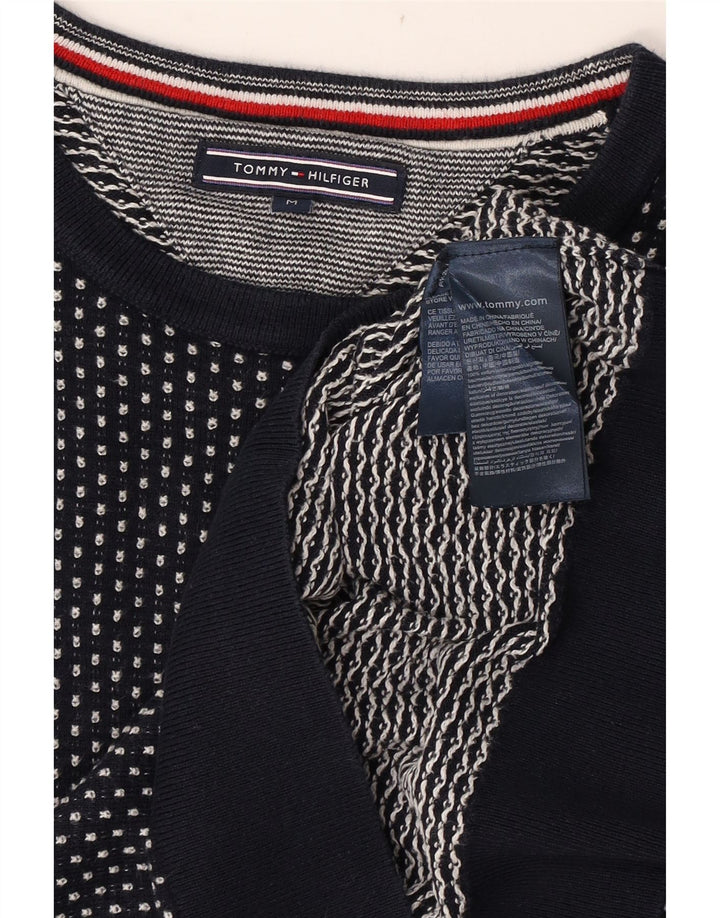 Pulover Tommy Hilfiger pentru bărbați, cu gât crew, albastru, pete, mediu