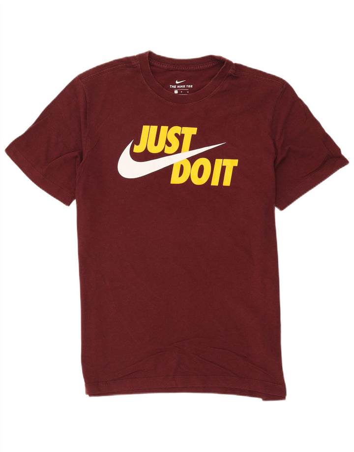 Tricou grafic pentru bărbați Nike Top Medium Burgundy Bumbac