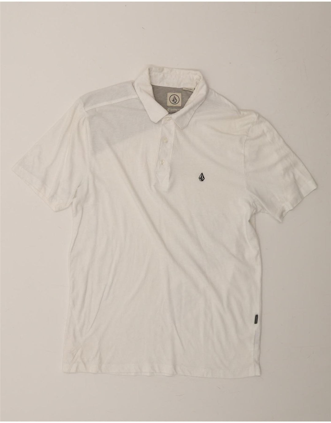 VOLCOM Mens Petit Polo Shirt Small White Vintage Volcom and Second-Hand Volcom from Messina Hembry 