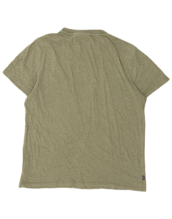Tricou Superdry pentru bărbați Top XL, verde, bumbac cu pete
