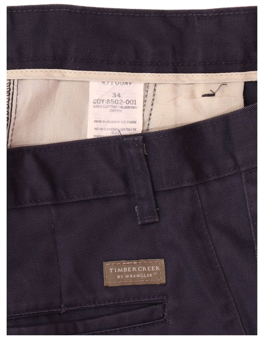 Pantaloni scurți chino pentru bărbați WRANGLER Timber Creek Pegged W34, mari, bumbac, albastru