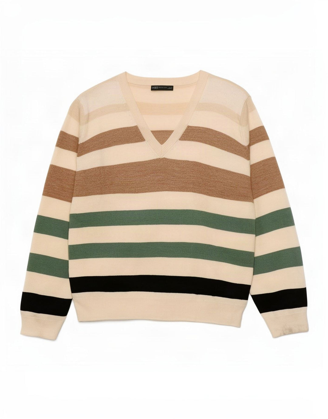 Pulover pentru femei Marks & Spencer cu decolteu în V UK 16 mare, multicolor
