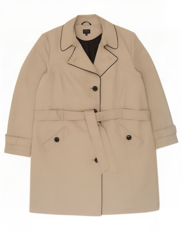 Trench pentru femei Marks & Spencer UK 20 2XL Bej Poliester