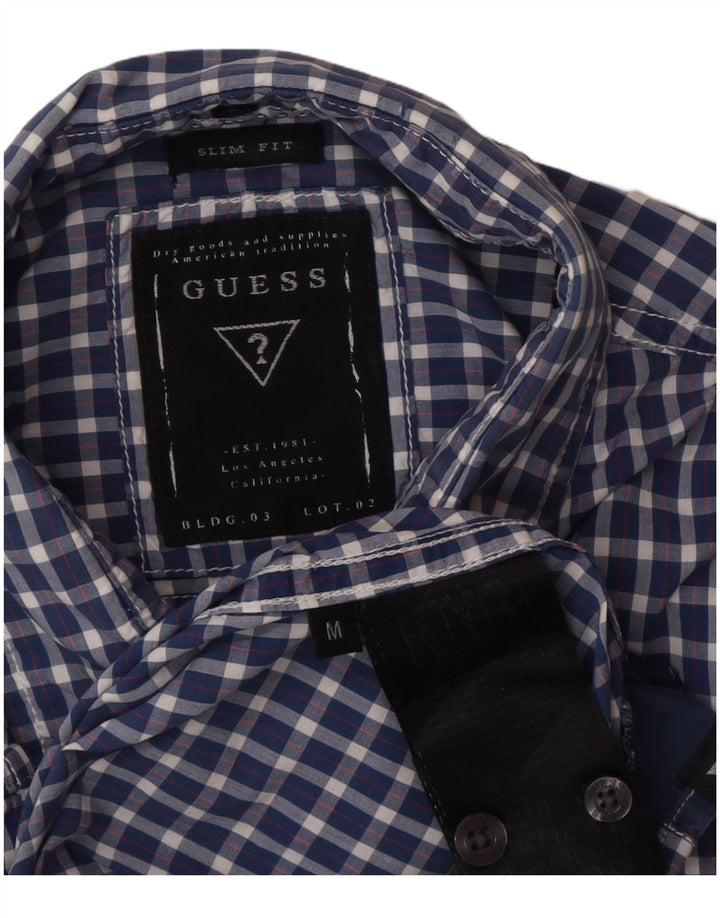 Cămașă pentru bărbați Guess Slim Fit Medium Blue Gingham