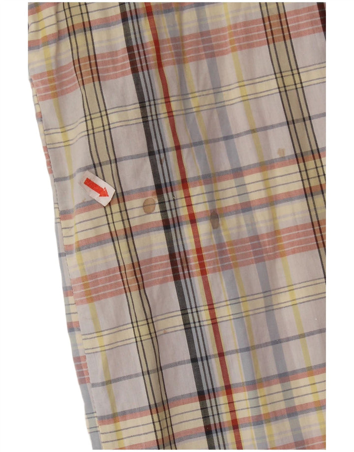 Rochie cămașă vintage pentru femei UK 14, bumbac cu carouri medii, multicolore