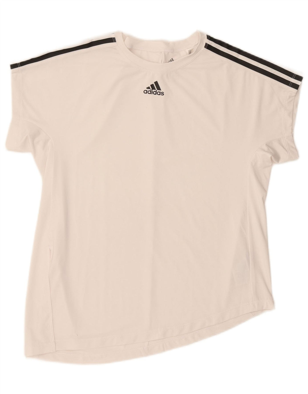 Tricou grafic Adidas pentru femei Top UK 12/14 Medium White Poliester