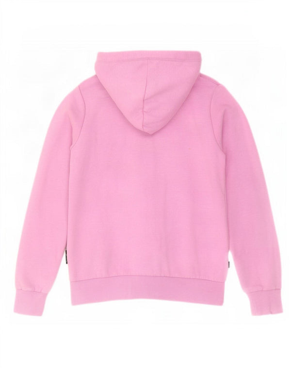 Pulover cu glugă Superdry pentru femei UK 6 XS bumbac roz