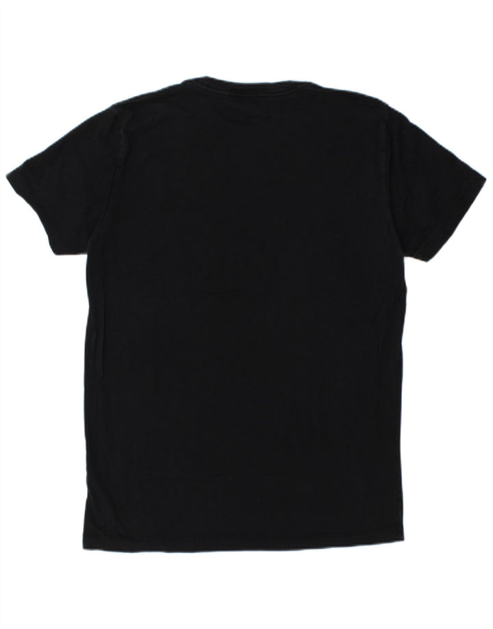 Tricou grafic pentru bărbați DIESEL Top mediu negru bumbac