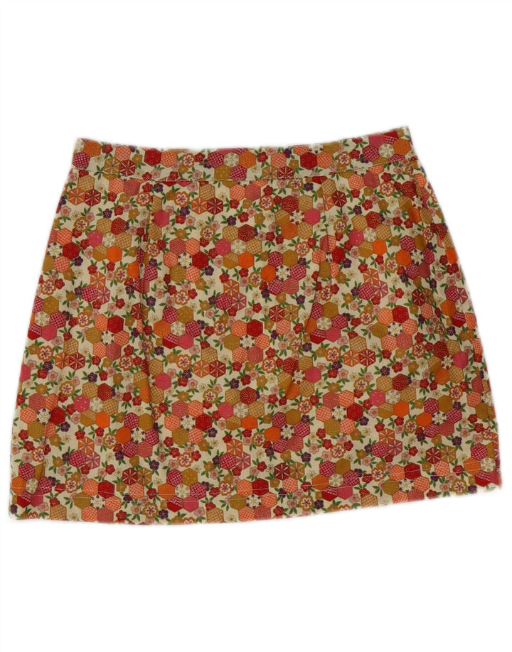 Fusta Mini Vintage Femei W26 Mic Multicolor Floral