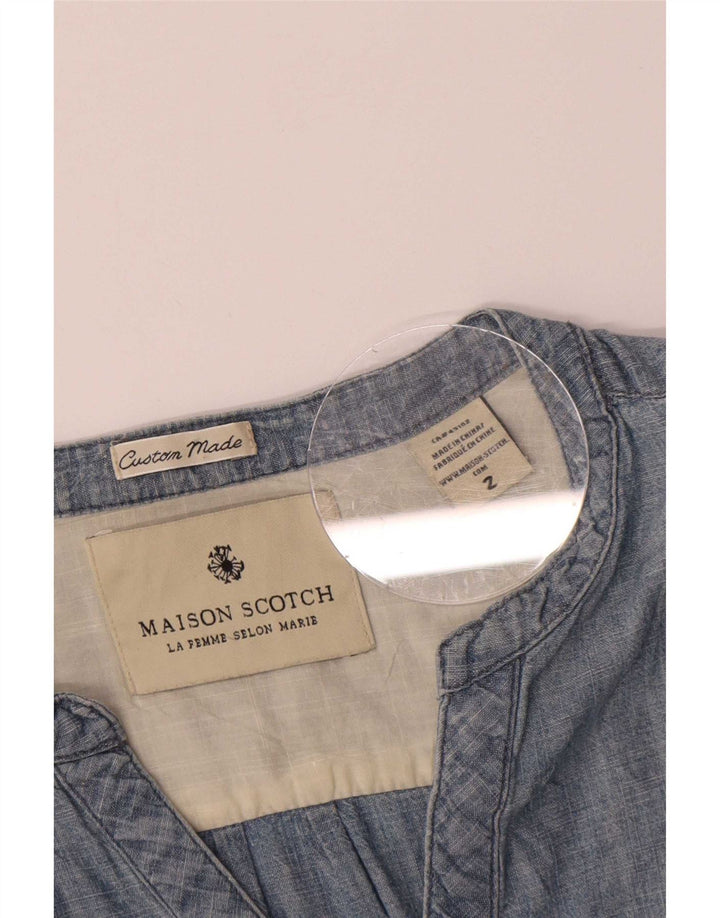Cămașă pulover pentru femei Maison Scotch US 2 XS Bumbac albastru