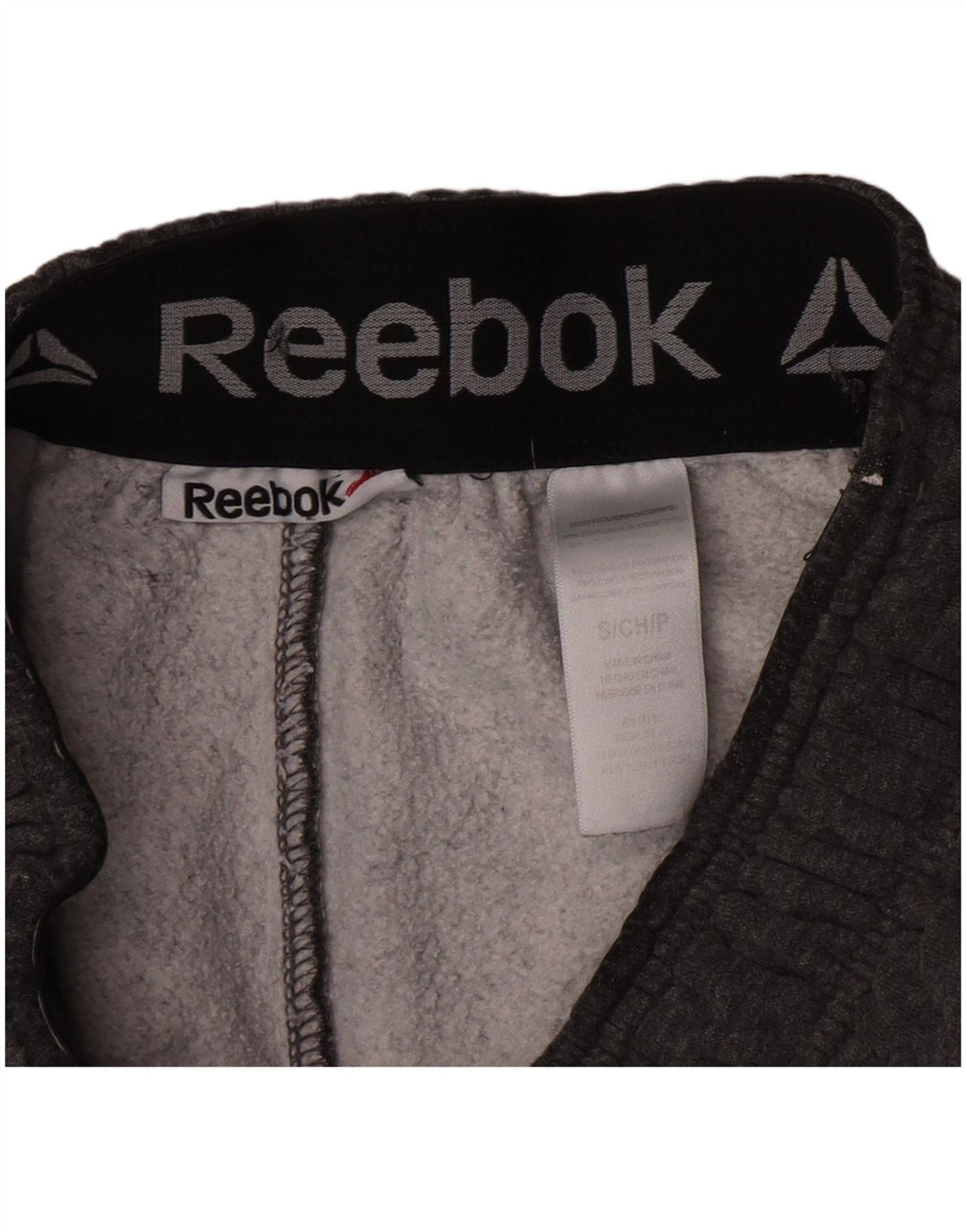 Pantaloni scurti sport grafic Reebok pentru bărbați, bumbac, gri mici