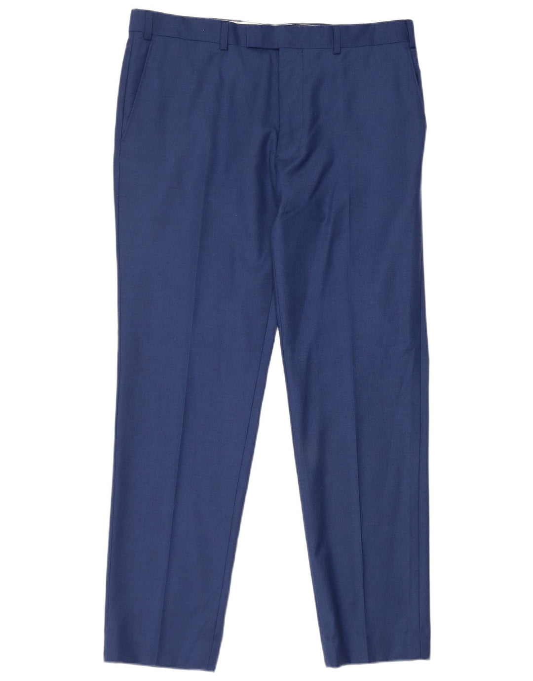 Pantaloni de costum drept bărbați French Connection L36 L31 Lână albastră