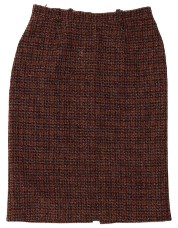 Fusta creion pentru femei St. Bernard UK 16 mare W32 Lână maro Houndstooth