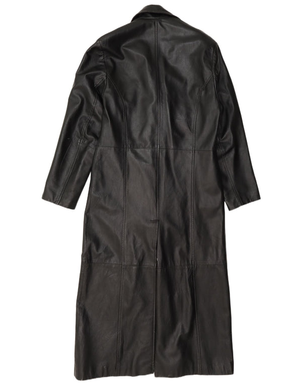 Palton lung din piele pentru femei Calculus UK 4 XS negru