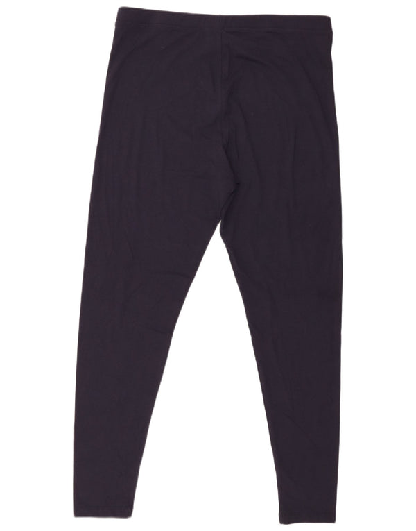 Leggings pentru femei Marks & Spencer UK 18 XL bumbac bleumarin