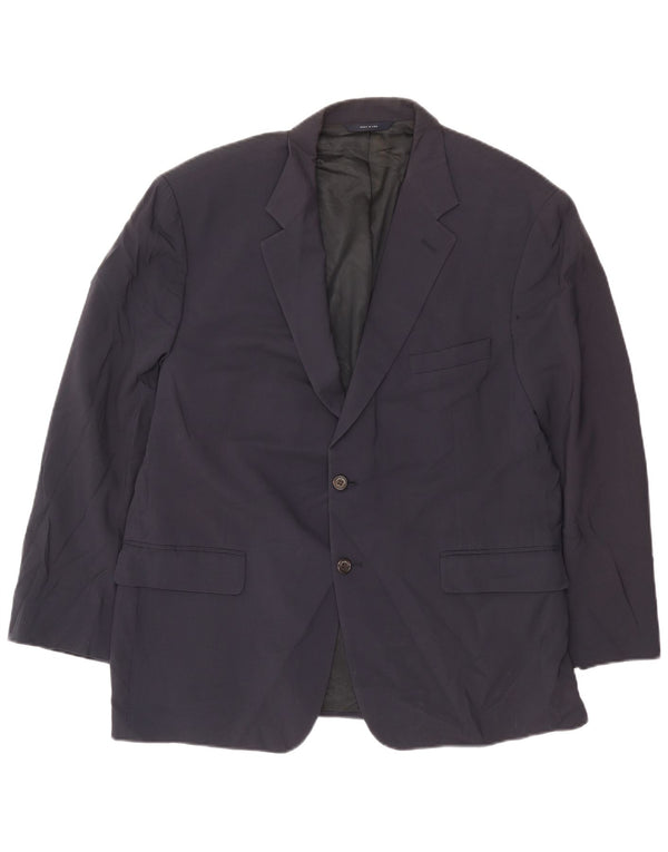 Jachetă pentru bărbați Brooks Brothers, cu 2 nasturi, UK 40 Lână mare, albastru bleumarin