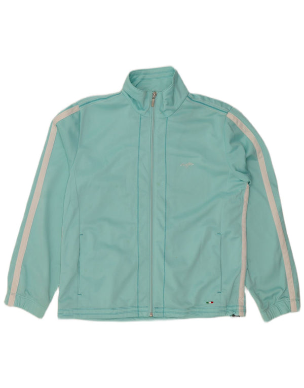 Jachetă de trening pentru femei LOTTO UK 18 XL, poliester cu dungi albastre