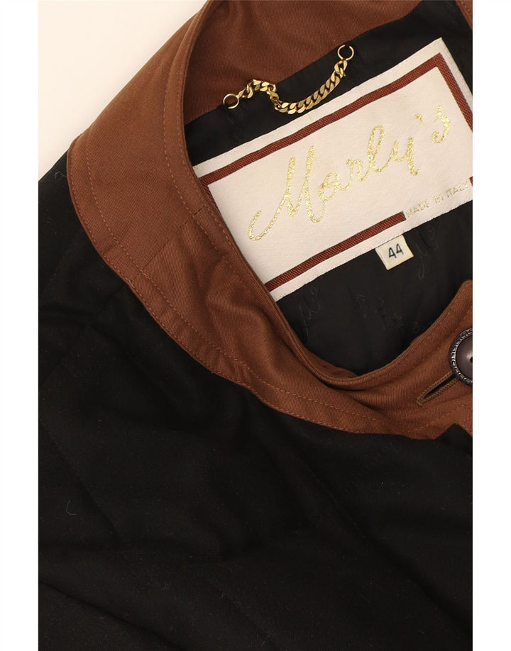 MORLY'S Womens Quilted Jacket IT 44 Medium Black Colourblock Polyester Vintage Morly's and Second-Hand Morly's from Messina Hembry 