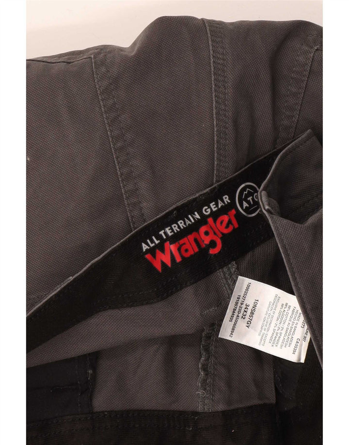 Pantaloni cargo drepti pentru bărbați Wrangler W34 L32 bumbac gri