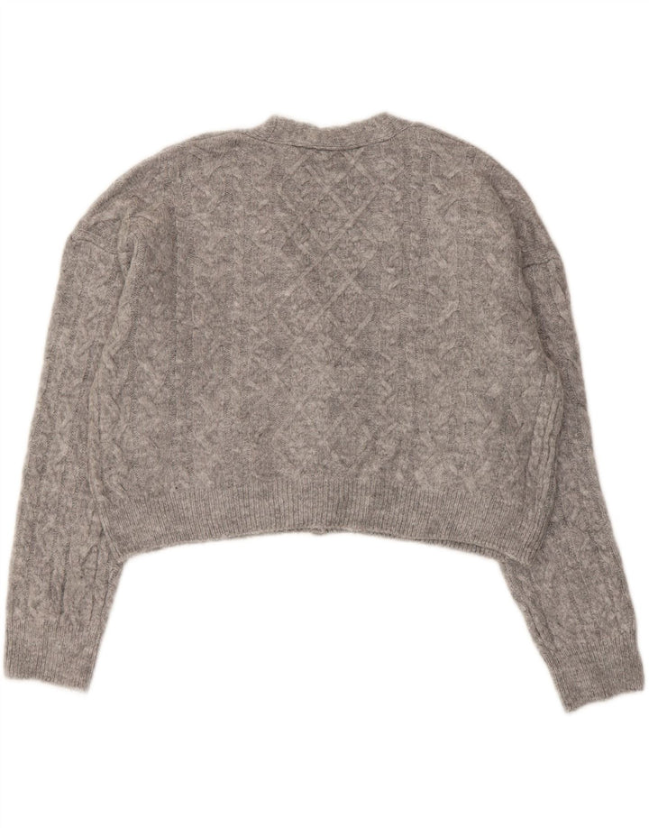Pulover cardigan supradimensionat pentru femei ZARA UK 10 mic gri