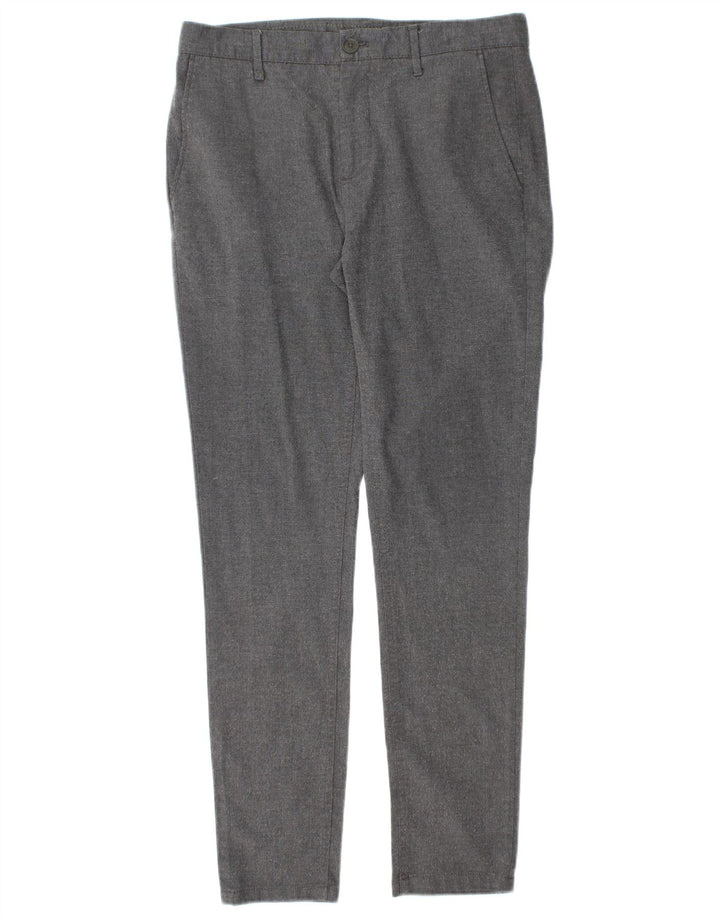 Pantaloni chino slim pentru bărbați Zara EU 40 Mediu L31 L30 Poliester gri