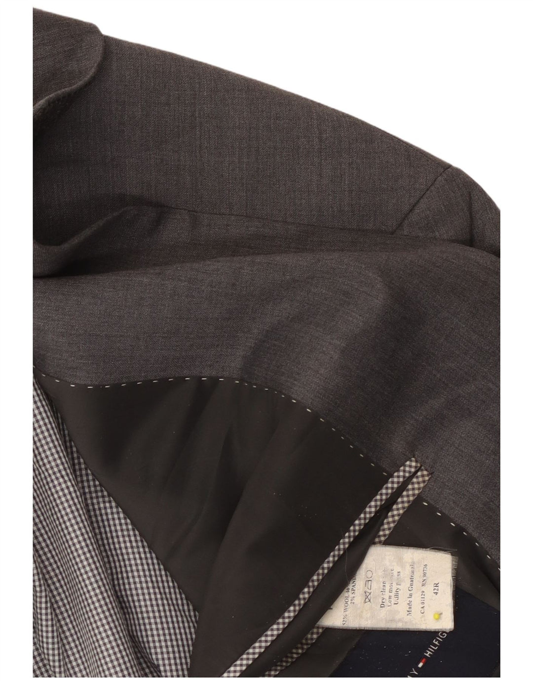 Sacou blazer pentru bărbați Tommy Hilfiger, cu 2 nasturi, UK 42 XL Lână gri