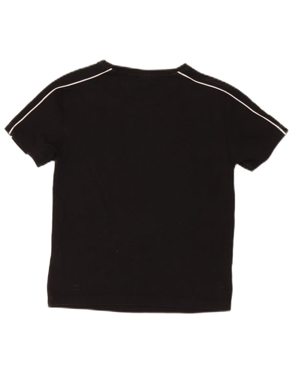 Tricou Puma Băieți Top 9-10 Ani XS Bumbac Negru