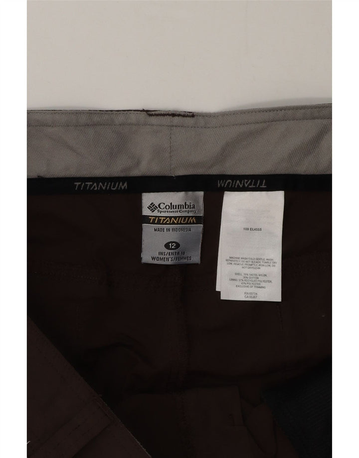 Bermude Cargo Columbia pentru femei US 12 Large W36 Brown Nylon