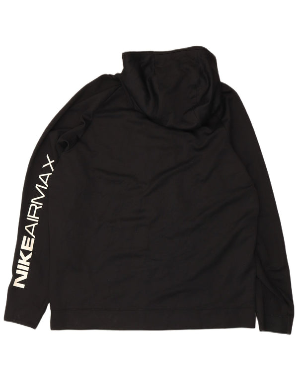 Pulover Nike Graphic Zip pentru bărbați, bumbac XL, negru