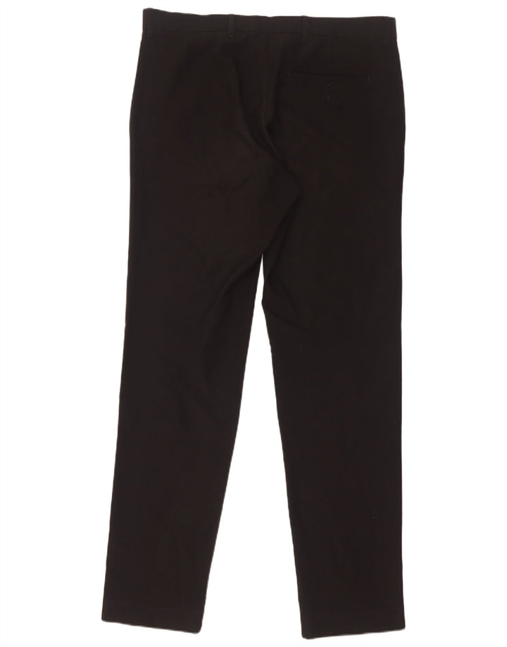 Pantaloni chino subțiri pentru bărbați Marks & Spencer L34 L33 Poliester negru