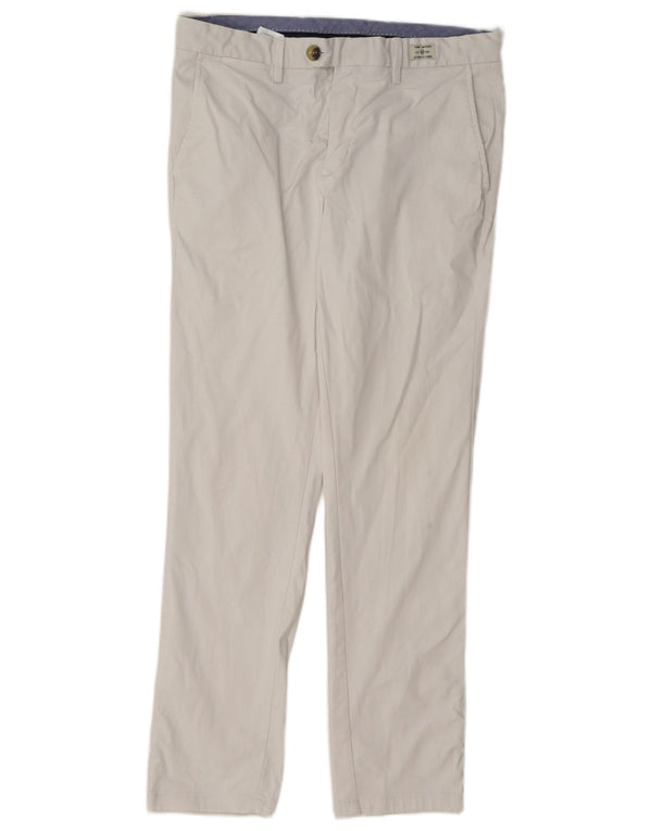 Pantaloni de costum pentru bărbați Tommy Hilfiger L33 L30, alb, bumbac